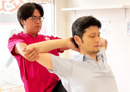 施術の様子